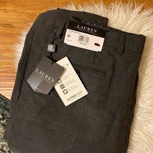 Ralph Lauren UltraFlex dress pants / trousers / slacks in gray